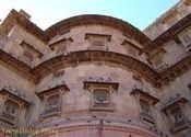 Jharokhas at Junagarh in Bikaner by travelindiapress.  Tags: Bikaner, Rajasthan, Rewari, Haryana, nature.