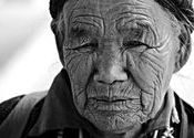 Old ladakhi lady at Leh by drvbose.  Tags: Jammu and Kashmir, Ladakh, Leh.