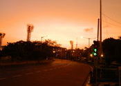 A romantic evening after a downpour.... Near Eden Gardens, Kolkata.... by Le Voyageur.  Tags: West Bengal, Kolkata, evening.