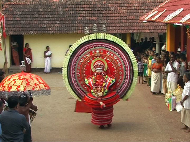 Theyyam: Bhagavathi: Middle stage of Bhagavathi Theyyam: Bhagavathi: Middle stage of Bhagavathi