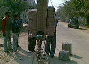 Getting Ready for the Road with Quite a Load! by mridula.  Tags: Noida, Uttar Pradesh, City Life.