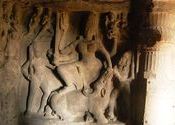 Ellora - Mahishasur Mardini - Rameshwar Cave by vaibhav_arora.  Tags: Ellora Caves.