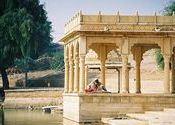 Jaisalmer Lake by karuna.  Tags: Jaisalmer, Rajasthan, Temples and Monuments, Lakes.
