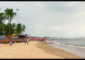Baga Beach Calangute Facing by shahronakm.  Tags: Goa, Calangute, baga, Baga Beach, beach.