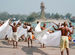 Drying dhotis by the Ganges