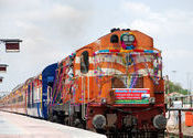 22475/22476 Bikaner- Coimbatore weekly AC superfast express, by Desertphotographer.  Tags: Coimbatore, Tamil Nadu, Bikaner, Rajasthan.