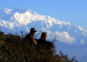 Mt. Kanchejunga from Chintapur by somnath.  Tags: Chintapur.