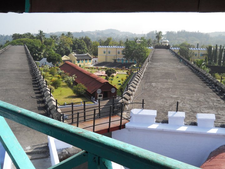 view from the roof tower of cellular jail andaman view from the roof tower of cellular jail andaman