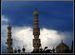 The minarets of the masjid - as the Sun went down.