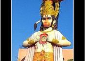 Hanuman Statue near Aligarh by Swapnil.  Tags: Aligarh, Uttar Pradesh, Temples and Monuments, hanuman, statue.