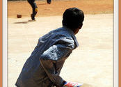 Future Cricket Star by Larry.  Tags: cricket, Sports in India.