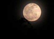 Full moon by Sweet_Lana.  Tags: Varanasi, Uttar Pradesh, moon.