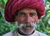 Red turban farmer. by fredjican.  Tags: Portraits, People and Faces.