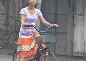 Riding by Lou Wilson.  Tags: Odisha, Puri, bike, Bicycles in India, bicycle, Transportation.