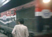 Ratlam WDM3A pulling Bihar Express at Old Delhi railway station, platform no 11 at 11 P.M on 15th October 2011 by AYAN MUKHERJEE.  Tags: Ludhiana, Delhi, Bihar, New Delhi, Punjab, old delhi, Train Stations.