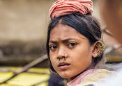 Dongria Tribal Girl by Lou Wilson.  Tags: Odisha, Jeypore, Tribal Culture.