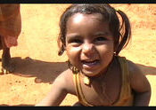little girl by Joph.  Tags: Kollapura, Karnataka.