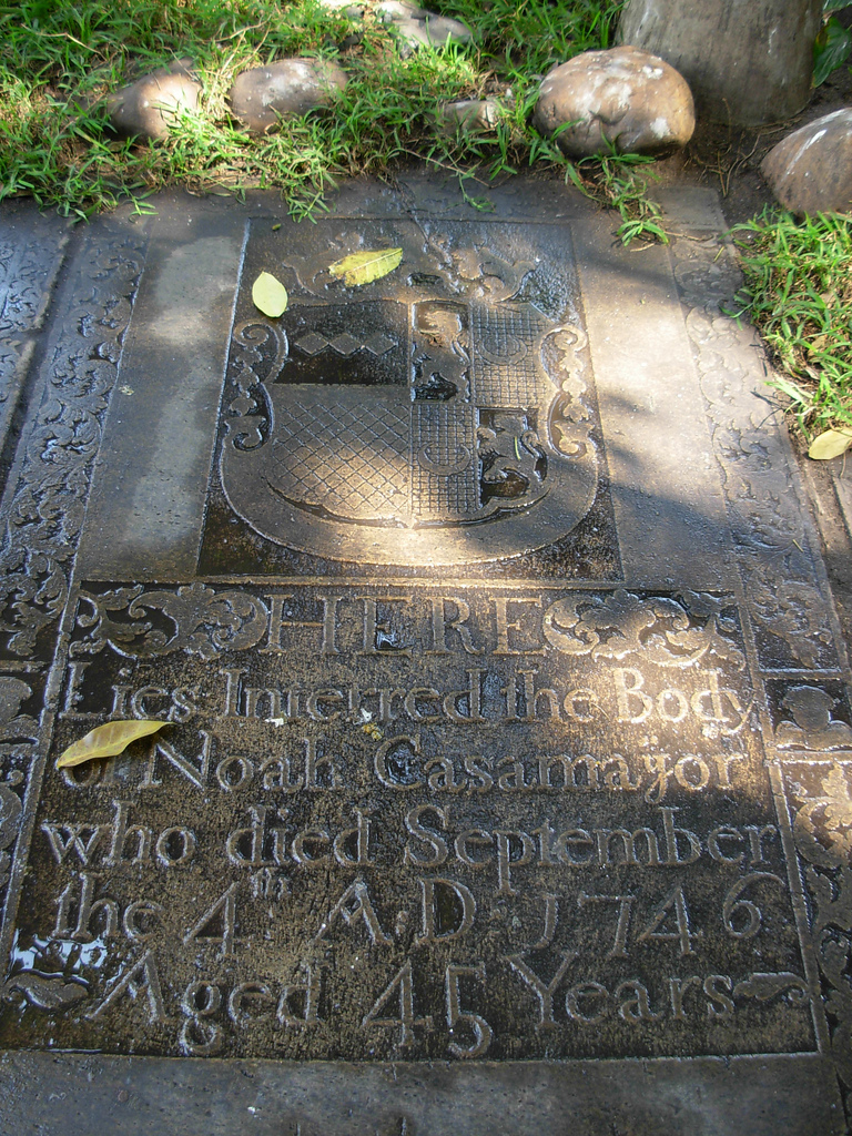 Beautifully carved tombstones - St. Mary's church Beautifully carved tombstones - St. Mary's church