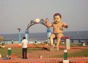 Baby demon (a modern ganga) by alouise.  Tags: Temples and Monuments, ganga.