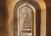 Lighted Laybrinth of Bada Imambara by Aslan.  Tags: Lucknow, Uttar Pradesh, Temples and Monuments.