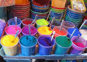 Tikki Powder for Kollams - Sidewalk art by Lou Wilson.  Tags: Puducherry.