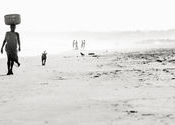 On The Beach by Lou Wilson.  Tags: Odisha, Gopalpur, beach.