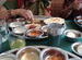 Delicious veg thali at the class