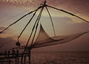 Fort Cochin - Chinese Fishing Nets by Midnite Toker.  Tags: Kochi, Kerala, Sunsets, fort, fort cochin, fishing.