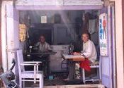 Tailors in Mundra by Jorge Reverter.  Tags: Mundra, Gujarat, City Life.