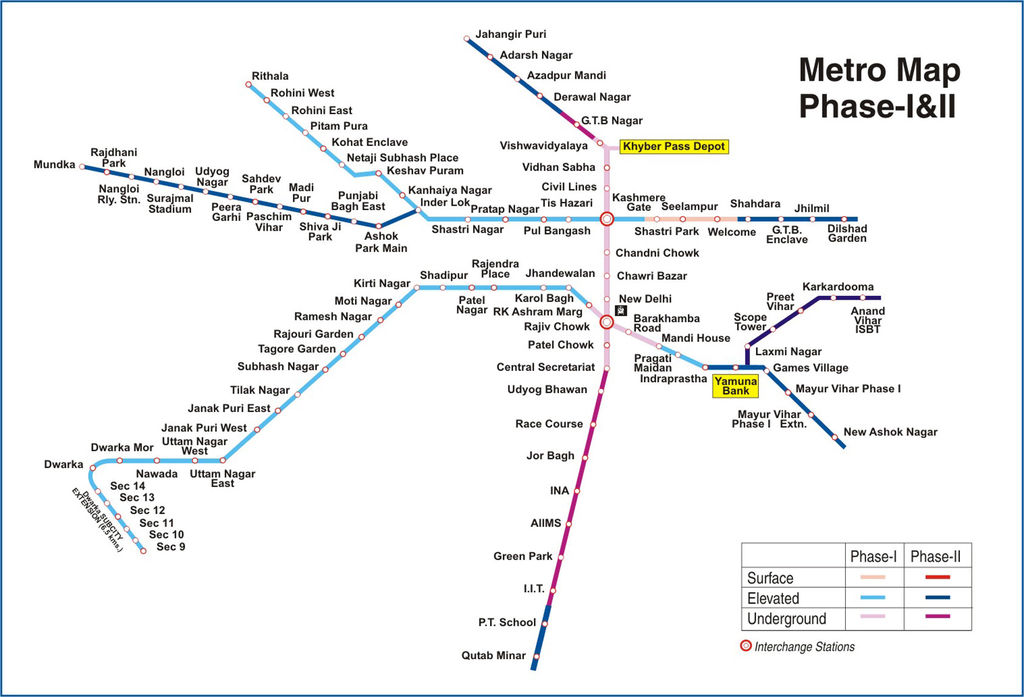 Delhi Metro Map