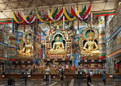 Golden Temple by abracax.  Tags: Karnataka, Bylakuppe, kodagu, Golden Temple, temple.