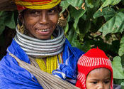 Bonda Tribal Mother and Child by Lou Wilson.  Tags: Odisha, Koraput District, Tribal Culture, bonda.