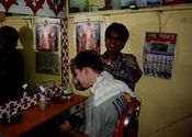 Kells' Haircut in Nagpur by kellsbells.  Tags: Nagpur, Maharashtra, City Life.