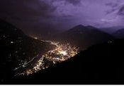 Valley of Gods  by kullumanali.  Tags: Himachal Pradesh, Kullu, view of kullu, lightening shots, Night Photography.