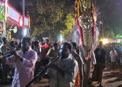 procession by Sama.  Tags: Varkala, Kerala, procession.