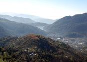 Bhimtal Lake from Ghorakhal by discriminate.  Tags: Bhimtal, Uttar Pradesh, Bhimtal Lake, Lakes.