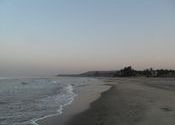 Mandrem beach by Mega City.  Tags: Goa, Mandrem, beach.