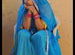 Woman in blue