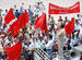 Employees of public sector began a two-day strike on Wednesday to protest against reforms 