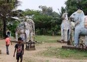 Animal statues around Kumbakonam by vonkla.  Tags: Kumbakonam, Tamil Nadu, animal.