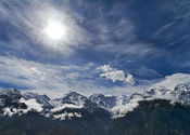 Lovely Light at Peo by Chetan Kulkarni.  Tags: Himachal Pradesh, recong peo, Kinnaur Kailash.