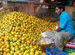 The heap of oranges