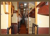 Inside view of Nagpur  Pune Garib Rath train - 3A carriage by Swapnil.  Tags: Nagpur, Pune, Maharashtra, Transportation, Trains.