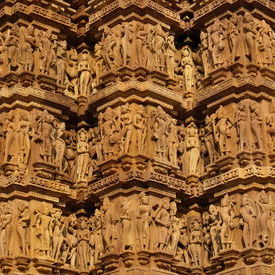 Sculpture Detail - Khajuraho: Sculpture Detail - Khajuraho