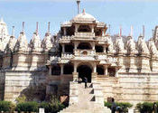 Ranakpur Jain Mandir Front View by ruselscot.  Tags: Rajasthan, Udaipur, Ranakpur.