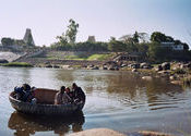 boat Hampi by Joph.  Tags: Gujarat, Champaner, Hampi, Karnataka.