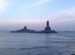 Vivekananda Rock and Thiruvalluvar Statue at Sunset