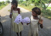TRIBAL GIRLS WITH WILD FLOWERS by SOMA ROY.  Tags: People and Faces, flowers, Tribal Culture.