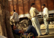 Waiting for a truck by kokopelli.  Tags: Kanpur, Lucknow, Uttar Pradesh, Transportation, truck, waiting.