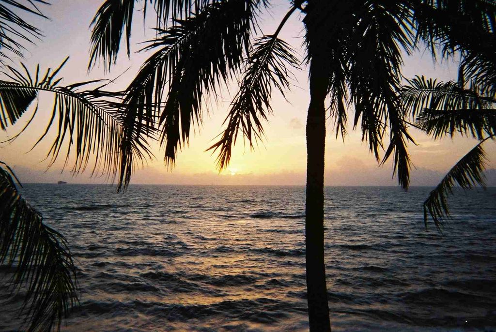 sunset in Mount Lavinia, Sri Lanka